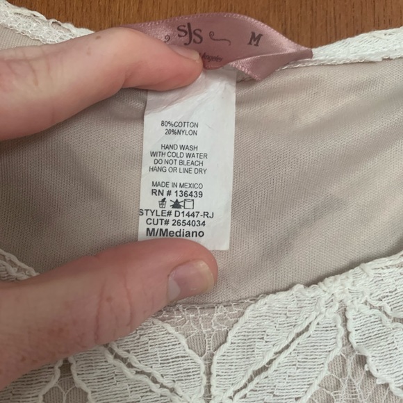 Cream and taupe lace dress. - Picture 4 of 4